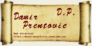 Damir Prentović vizit kartica